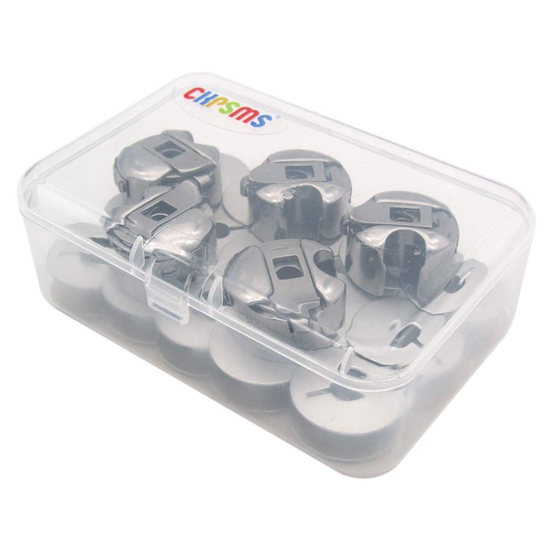ckpsms Brand â€“ 5PCS L Style Bobbin Cases and 20PCS L Style Aluminum bobbins Compatible with/Replacement for JUKI Brand CONSEW Brand Singer Brand Brother Brand Single Needle lockstitch Sewing Machine - Image 5